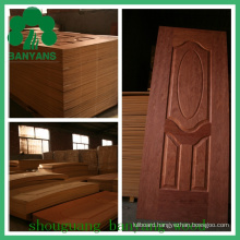 HDF/MDF Moulded Door Skins Faced Use Wood Veneer or Melamine